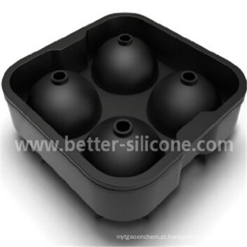 Bola de gelo de borracha de silicone para coquetel 4 quadrados personalizados